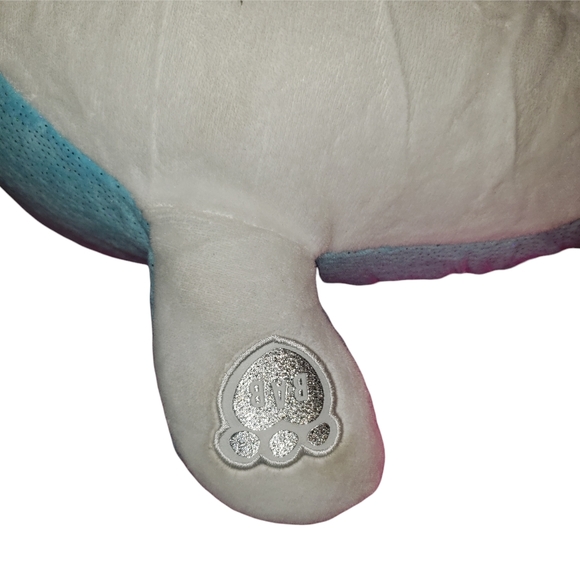 Build-A-Bear 2018 BAB Plush Blue Sparkle Narwhal Sea Unicorn Stuffed Toy Retired - Picture 8 of 9